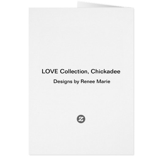 LOVE Collection, Chickadee (Back)