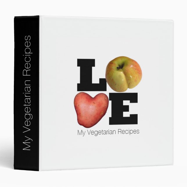 LOVE Collection Vegetarian Recipes Binder (Front/Spine)