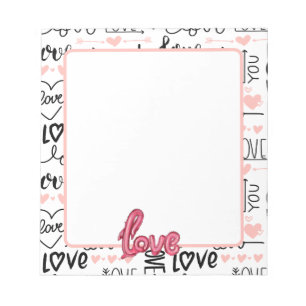 Love collection with love balloon a3 notepad