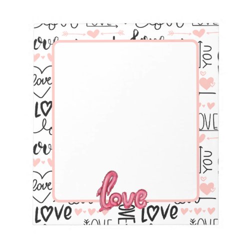Love collection with love balloon a3 notepad