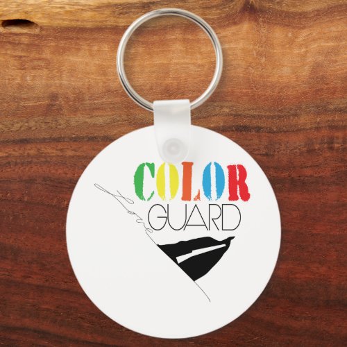 Love Color Guard Button Key Chain