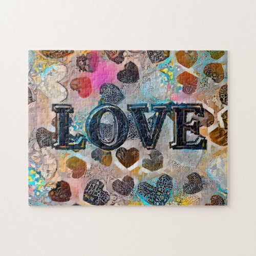 Love  Colorful Abstract Jigsaw Puzzle