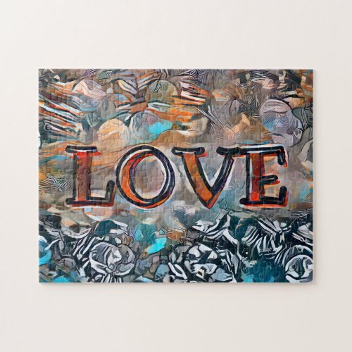 Love  Colorful Abstract Jigsaw Puzzle