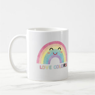 Love Colors rainbow art valentine designs Coffee Mug