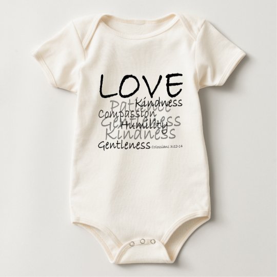Love (Colossians 3) Infant Organic Baby Bodysuit