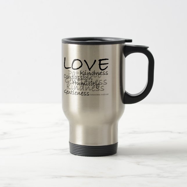Love Colossians 3 Travel Mug (Right)