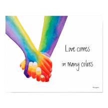 Love Comes in Many Colors Poster