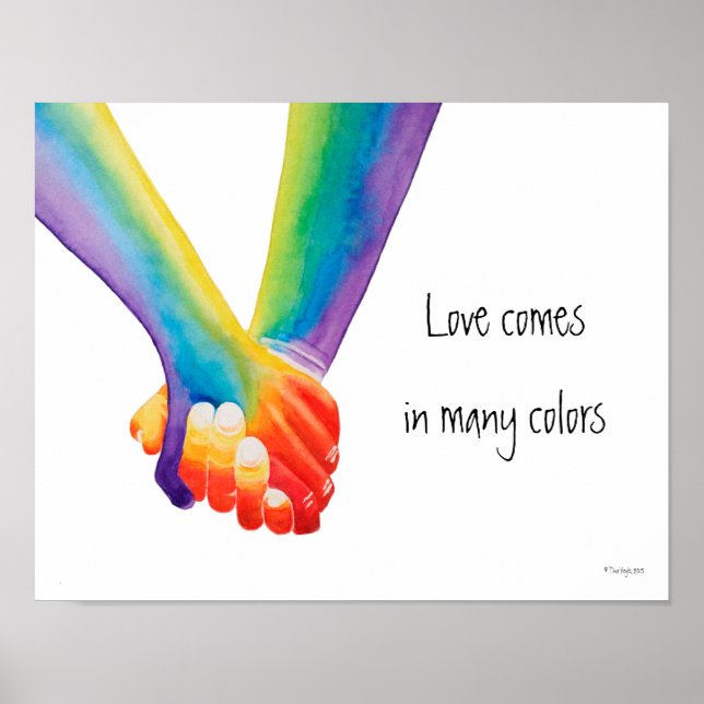 Love Comes in Many Colors Poster (Front)