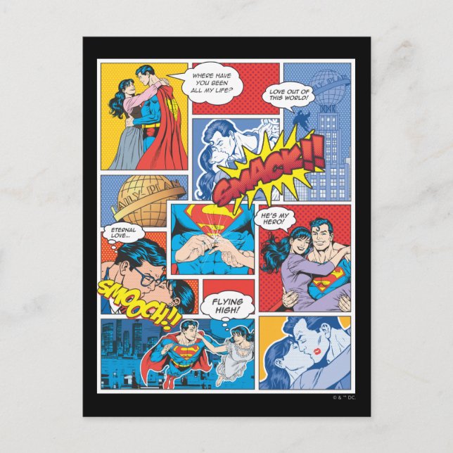 Love Comic Slides - Color Postcard (Front)