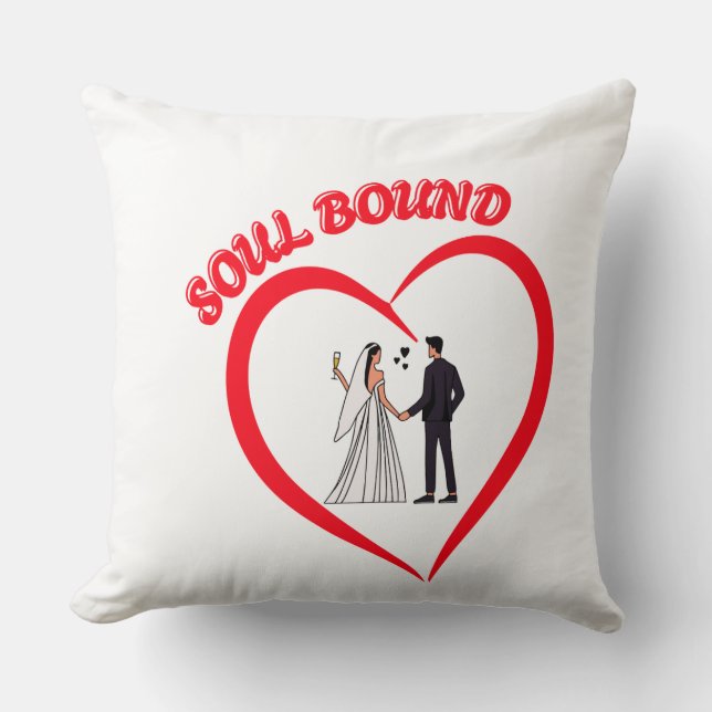 Love Commitment Pillow – Red Heart Edition (Front)
