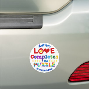 Love Completes the Puzzle Car Magnet