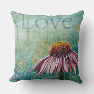 Love Coneflower /Family Dandelion Pillow