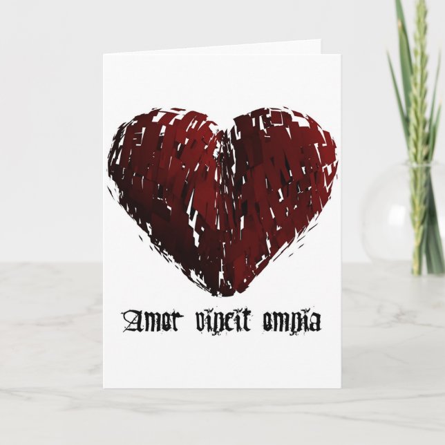 Love conquers all card (Front)