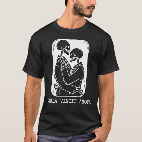 Love conquers all Gay Pride Men Couple T_Shirt