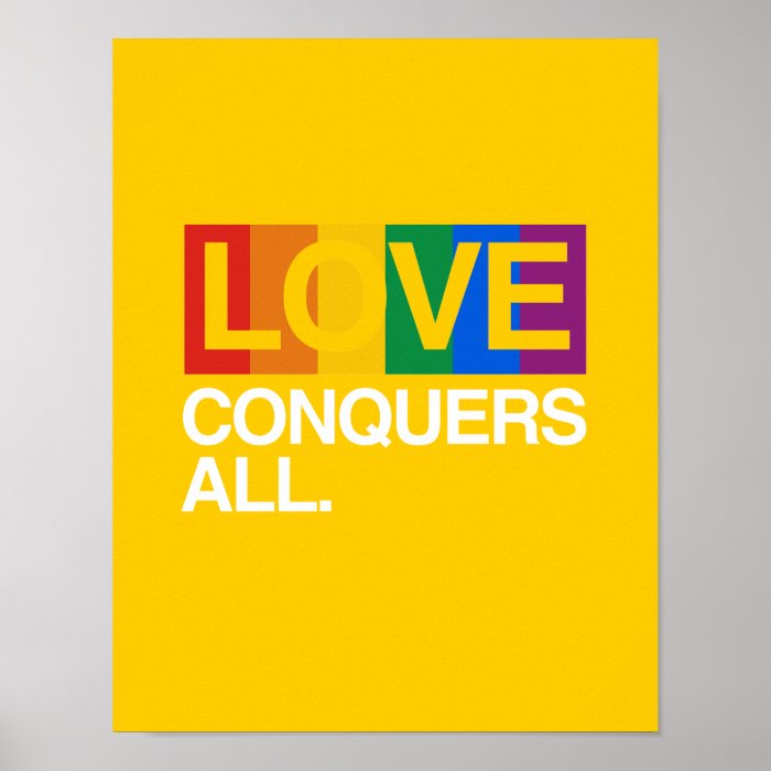 LOVE CONQUERS ALL  .png Print