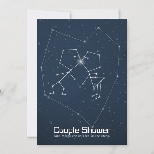 Love Constellation Couple Shower Invitation