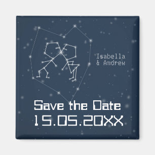 Love Constellation  Save the Date Magnet