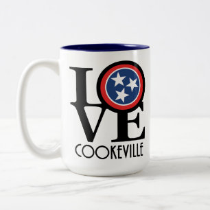 LOVE Cookeville Tennessee 15oz Two-Tone Coffee Mug