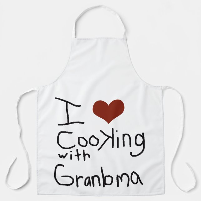 love cooking grandma Apron (Front)