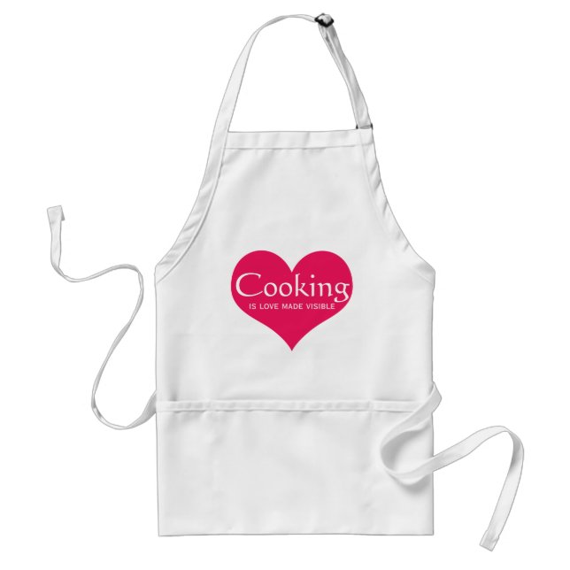 Love Cooking Quote for the Cook Adult Apron (Front)