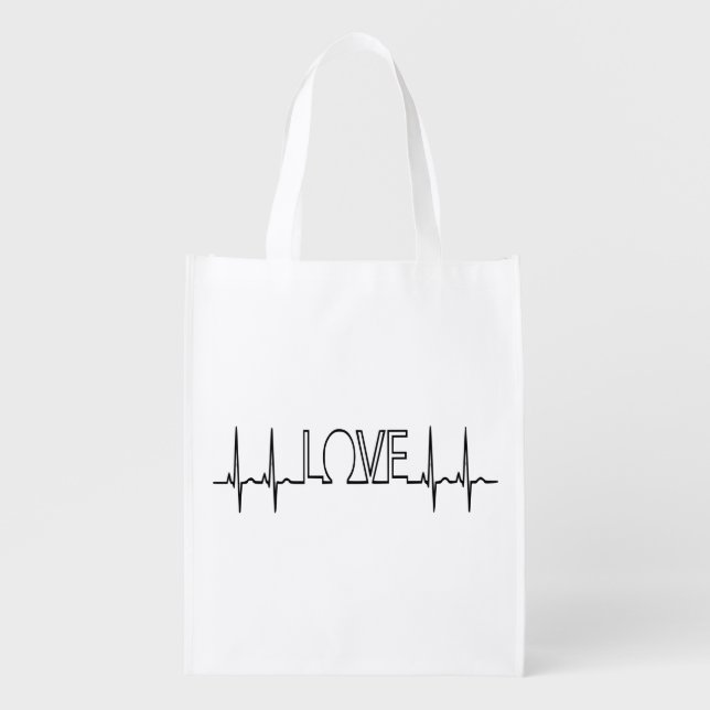 Love Cool Nurse Grocery Bag (Front)