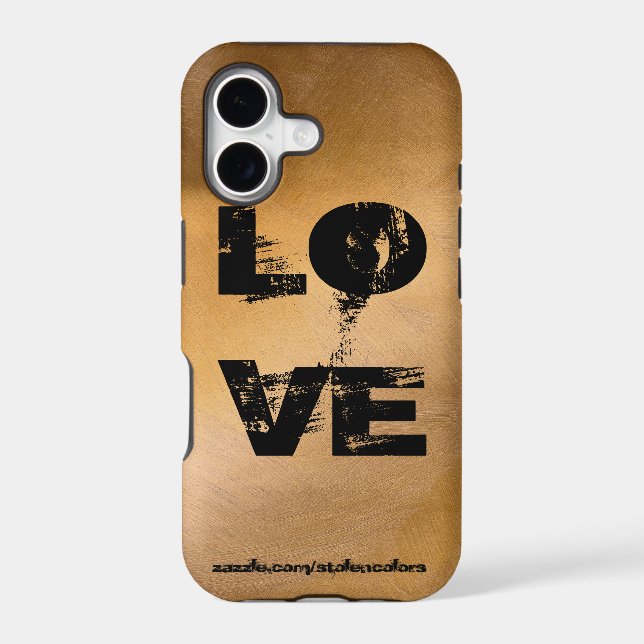 Love Copper Iphone Case (Back)