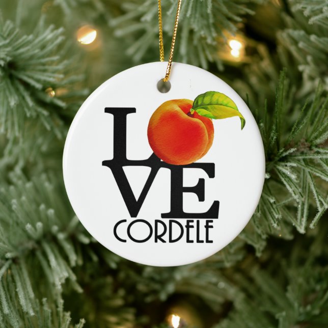 LOVE Cordell Georgia Ceramic Ornament (Tree)