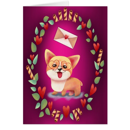 Love Corgi Sweet Puppy Valentines Day