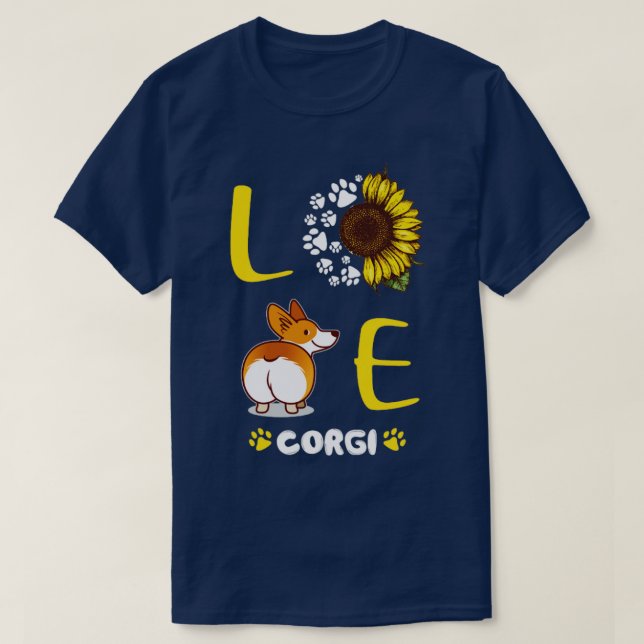 Love Corgi T-Shirt (Design Front)