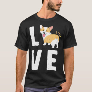Love Corgis  Heart Welsh Puppy Dog  Sitter   T-Shirt