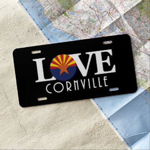 LOVE Cornville Arizona License Plate