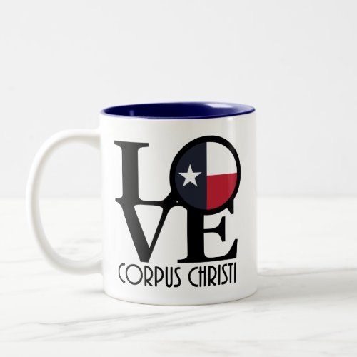 LOVE Corpus Christi 11oz Two_Tone Coffee Mug