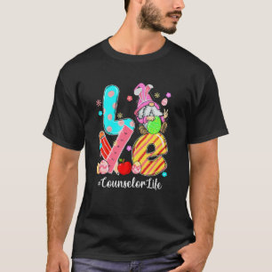 Love Counselor Life Gnome Funny Easter Day Eggs Ou T-Shirt