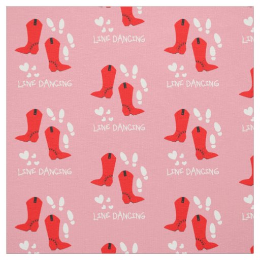 Love Country Line Dancing Fabric