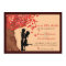 Love Couple Falling Hearts Oak Tree Save the Date