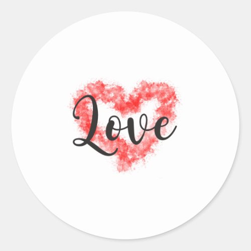 Love couple girlfriend romatic i love valentines classic round sticker