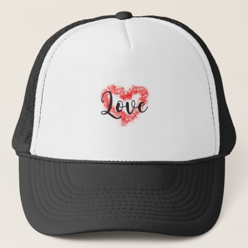 Love couple girlfriend romatic i love valentines trucker hat