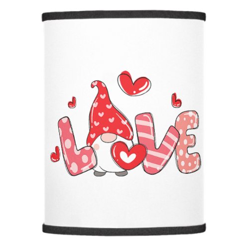 Love Couples Children_s Heart Gnome Valentine T_Sh Lamp Shade