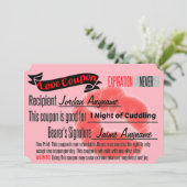 Love Coupon for CUDDLING (Standing Front)
