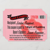 Love Coupon for CUDDLING (Front/Back)