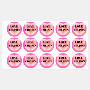 Love Coupon Multiple Stickers