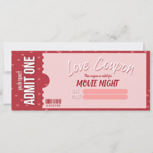 Love Coupon Valentine's Day Card