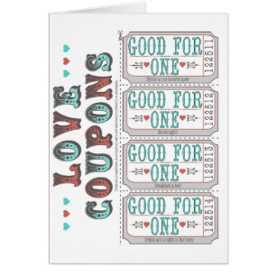 Love coupons cards