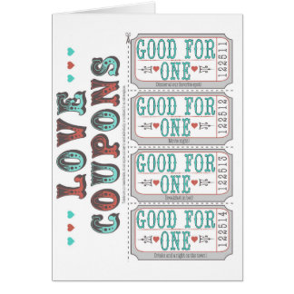 Love coupons cards