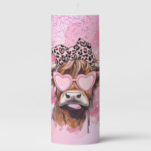Love Cow Pillar Candle