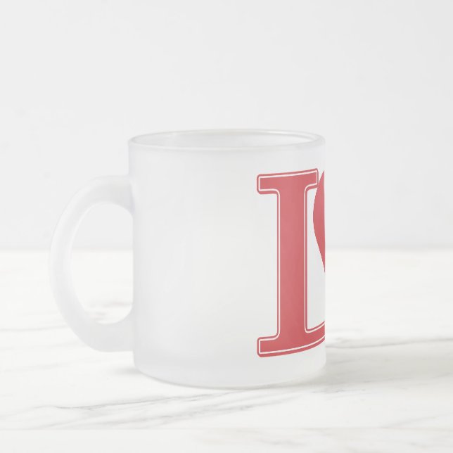 Love Cowboys, Iove love Cowboys Frosted Glass Coffee Mug (Left)