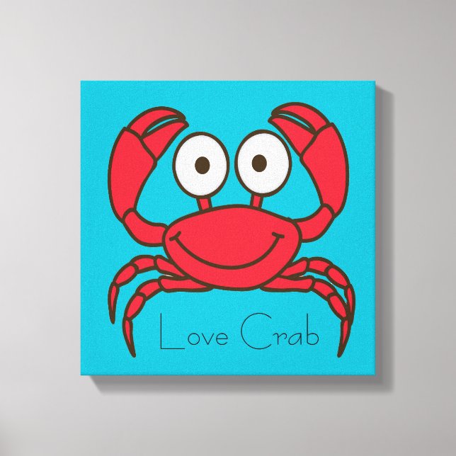 Love Crab Canvas Print (Front)