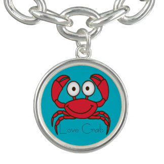 Love Crab Charm Bracelet