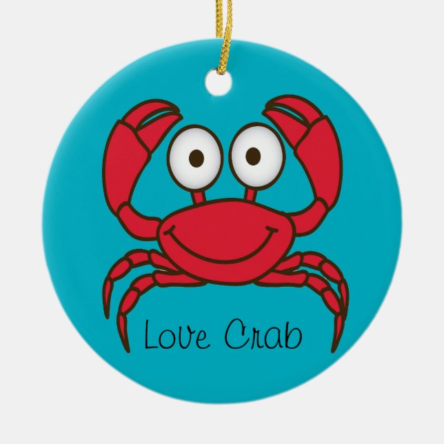 Love Crab Ornament Round (Front)