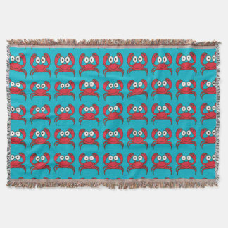 Love Crab Throw Blanket
